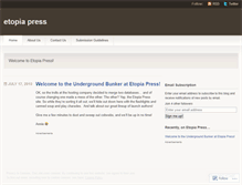 Tablet Screenshot of etopiapress.wordpress.com