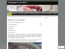 Tablet Screenshot of dysphagiainthenicu.wordpress.com