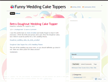 Tablet Screenshot of funnyweddingcaketoppers.wordpress.com