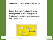 Tablet Screenshot of makhudutraditionalauthority.wordpress.com