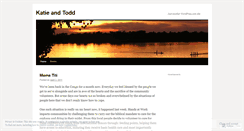 Desktop Screenshot of katieandtodd.wordpress.com