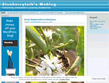 Tablet Screenshot of blueberrytalk.wordpress.com