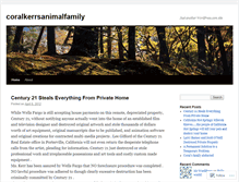 Tablet Screenshot of coralkerrsanimalfamily.wordpress.com