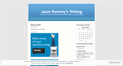 Desktop Screenshot of jasonromney.wordpress.com
