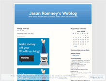 Tablet Screenshot of jasonromney.wordpress.com