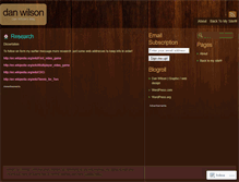 Tablet Screenshot of djwilson91.wordpress.com