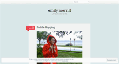 Desktop Screenshot of emilymerrillblog.wordpress.com