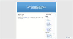 Desktop Screenshot of afrobrasilamerica.wordpress.com