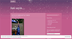 Desktop Screenshot of mejustsayin.wordpress.com