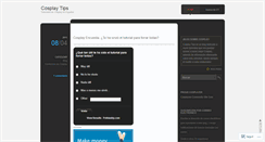 Desktop Screenshot of cosplaytips.wordpress.com