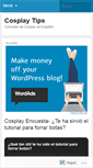 Mobile Screenshot of cosplaytips.wordpress.com