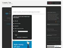 Tablet Screenshot of cosplaytips.wordpress.com