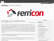 Tablet Screenshot of ferricon.wordpress.com