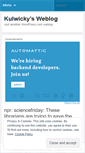 Mobile Screenshot of kulwicky.wordpress.com
