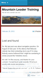 Mobile Screenshot of mountainleadertraining.wordpress.com