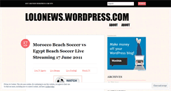 Desktop Screenshot of lolonews.wordpress.com