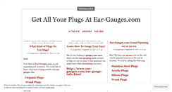 Desktop Screenshot of eargauges.wordpress.com