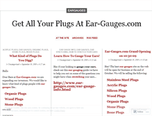 Tablet Screenshot of eargauges.wordpress.com