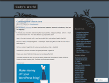 Tablet Screenshot of codyk22.wordpress.com