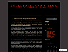 Tablet Screenshot of angeltoledano.wordpress.com
