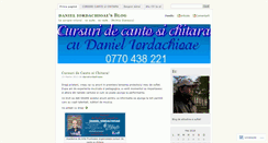 Desktop Screenshot of danieliordachioaie.wordpress.com