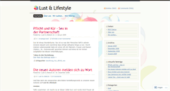 Desktop Screenshot of lustundlifestyle.wordpress.com