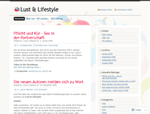 Tablet Screenshot of lustundlifestyle.wordpress.com