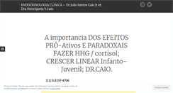 Desktop Screenshot of endocrinologiaclinica2.wordpress.com