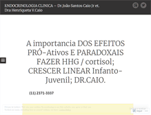 Tablet Screenshot of endocrinologiaclinica2.wordpress.com