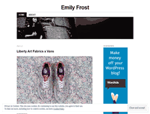 Tablet Screenshot of emilyfrostfashion.wordpress.com