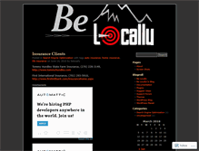 Tablet Screenshot of belocally.wordpress.com
