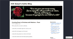 Desktop Screenshot of amsawyerauthor.wordpress.com