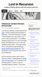 Mobile Screenshot of lostinrecursion.wordpress.com