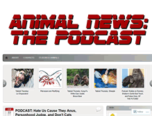 Tablet Screenshot of animalnewsthepodcast.wordpress.com