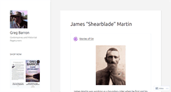 Desktop Screenshot of gregbarron.wordpress.com