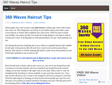 Tablet Screenshot of 360waveshaircut.wordpress.com