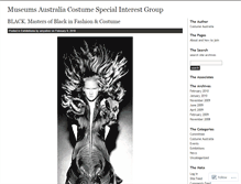 Tablet Screenshot of costumeaustralia.wordpress.com