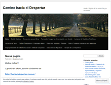 Tablet Screenshot of haciaeldespertar.wordpress.com