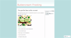 Desktop Screenshot of buttercreamfrosting.wordpress.com