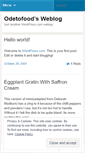Mobile Screenshot of odetofood.wordpress.com