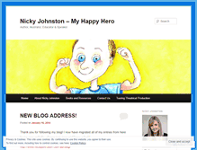 Tablet Screenshot of myhappyhero.wordpress.com