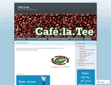 Tablet Screenshot of cafelatee.wordpress.com