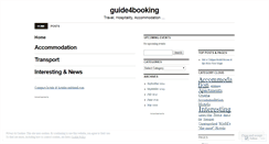 Desktop Screenshot of guide4booking.wordpress.com