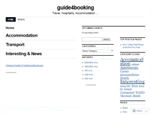 Tablet Screenshot of guide4booking.wordpress.com