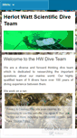 Mobile Screenshot of hwscientificdivers.wordpress.com