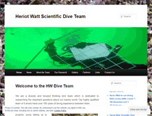 Tablet Screenshot of hwscientificdivers.wordpress.com