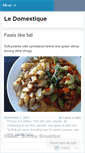 Mobile Screenshot of ledomestique.wordpress.com