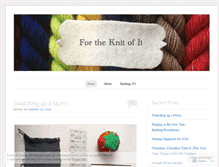 Tablet Screenshot of fortheknitofit.wordpress.com