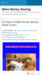 Mobile Screenshot of makemoneysewing.wordpress.com