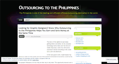 Desktop Screenshot of outsourcing2philippines.wordpress.com